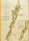 1776 William Brassier Survey of Lake Champlain, Lake George, Crown Point and St. John Map $5750