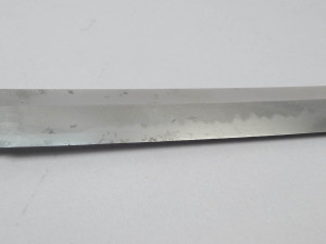 Antique Japanese Sword: 19th century katana temper line