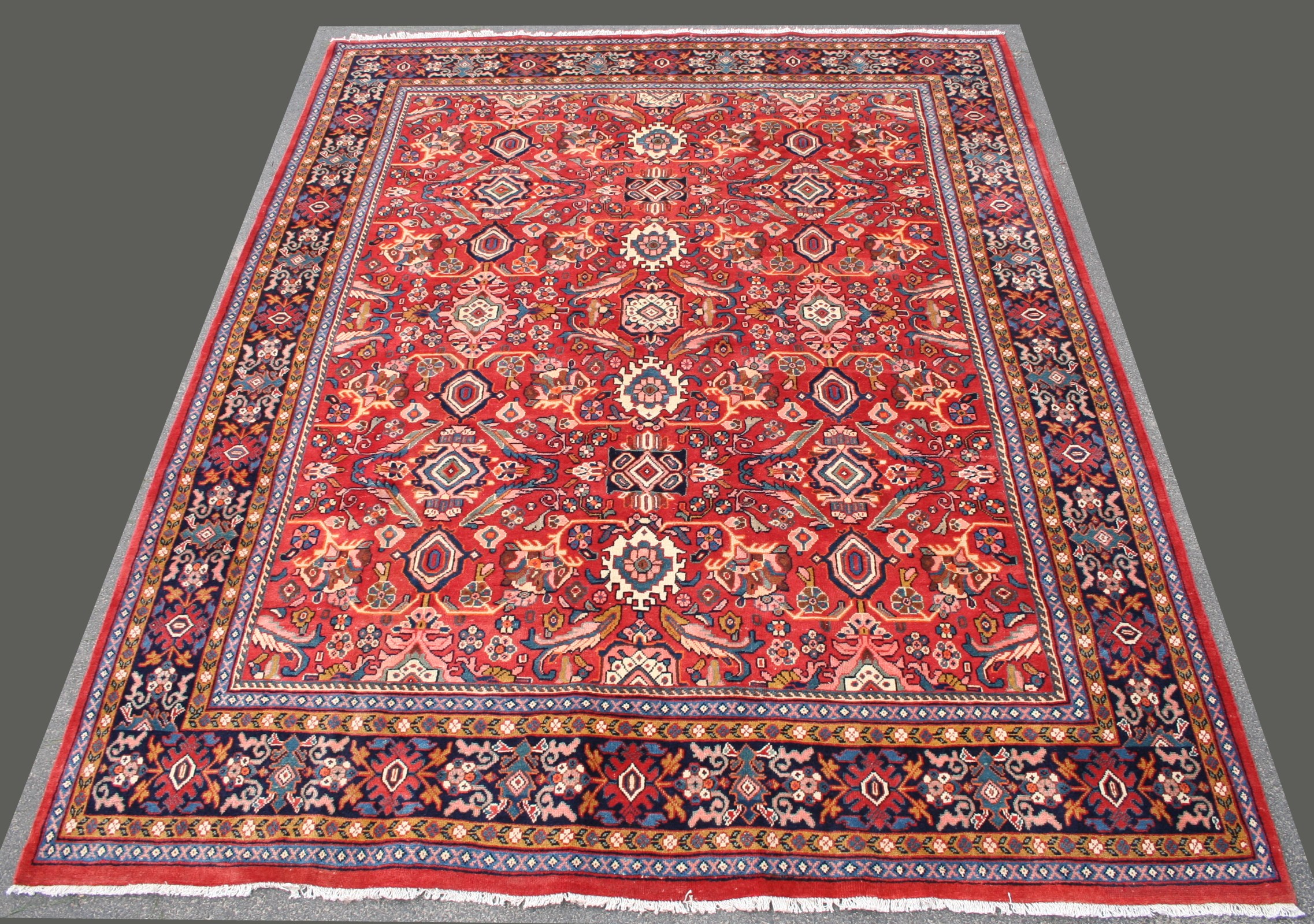 Antique Woven Middle Eastern Wool Rug